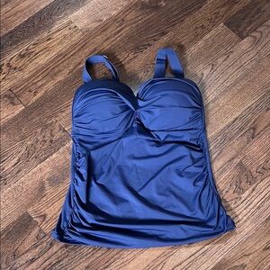 Anne Cole Navy Tankini Swimsuit Top